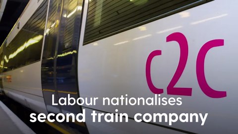 Labour nationalises second train company