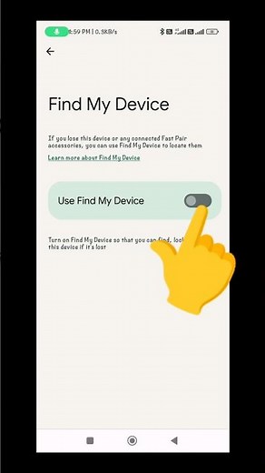 How to turn on find my device | Enable find my device #shorts #findmyphone
