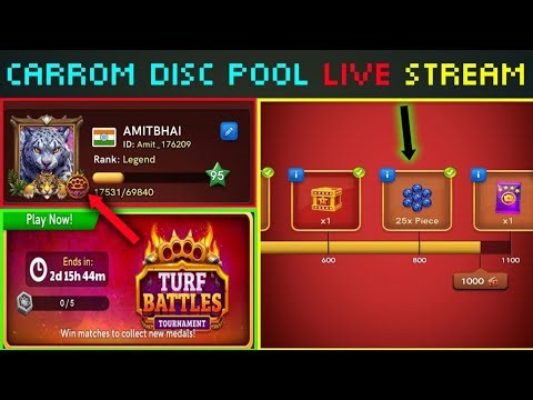 Carrom pool live New Turf Battle Medal 🤩😱