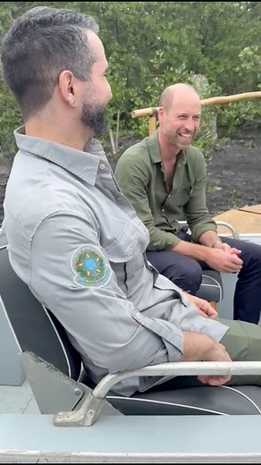 'We couldn't be any closer!' - Prince William jokes after the press boat literally bumps into his in Brazil 😂🚤🇧🇷' | HELLO!