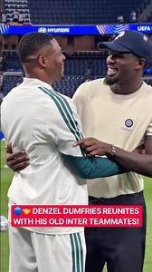 Denzel Dumfries meets up with his former Inter teammates as Real Madrid prepare to face Inter