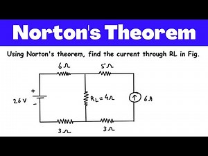 Norton's Theorem Example | Electric Circuits | Network Analysis | Network Theory