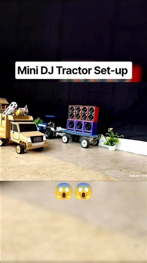 गाँव में उतरा सबसे बड़ा DJ ट्रैक्टर 🚜🔥 Mini DJ tractor loading set-up | mini tractor set-up #shorts