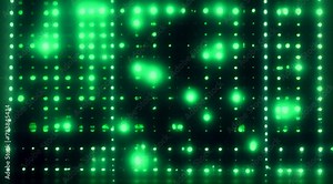 big data, binary code information bit on computer monitor screen display. Green Led light text number one and zero. blur defocus ,technology, background concepts