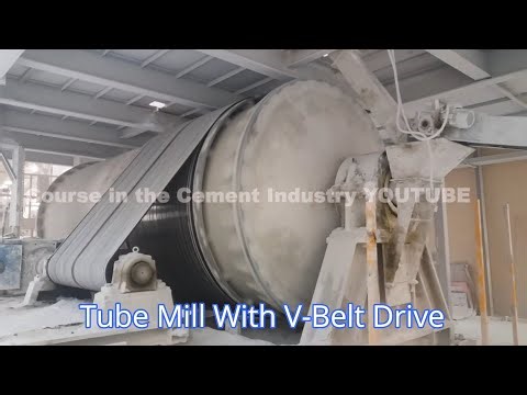 Sample View about A tube mill with a V-belt drive