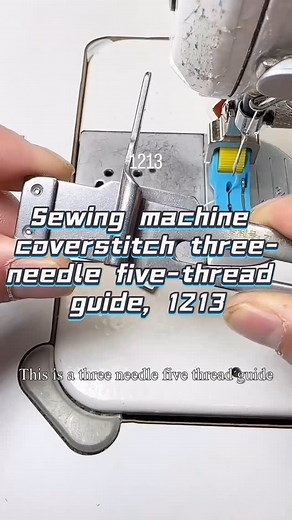 WHOLEHEARTED Sewing Tutorials & Tools on Instagram: "Sewing machine coverstitch three-needle five-thread guide, 12131213#"