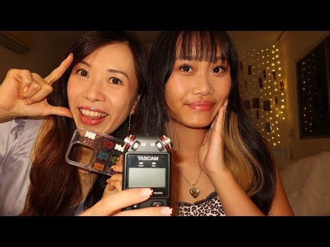 my mom tries ASMR with the tascam for the first time 💐ྀི˚.༘⋆