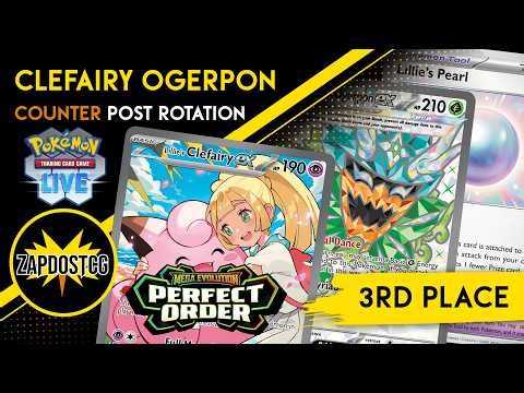 This Clefairy Ogerpon Deck DESTROYS the Post Rotation Meta 😱 (3rd Place Finish!)