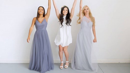 1.7K views · 5 comments | Try *before* you buy? Yes, please! The only thing that makes it better? Getting to try on stunning bridesmaid dresses from the comfort of your home! | Revelry | Facebook