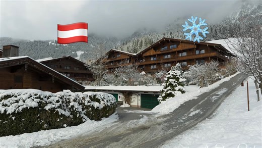 2月冬季漫步游奥地利最美村庄 阿尔卑巴赫 拍摄日期：2026.2.17