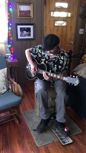 playing some rockin slide resonator and harmonica blues #resonatorguitar #blues #harmonica #musician