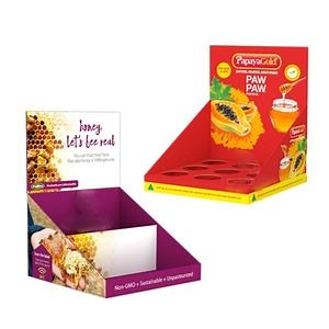 [Hot Item] Custom Cardboard Countertop Packaging Retail Display Unit Packaging Counter Display Box