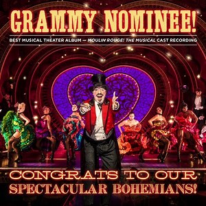 70K views · 1.2K reactions | Pop the champagne! Our cast album has just been spectacularly recognized with a Grammy nomination for Best Musical Theater Album. | Moulin Rouge The Musical - Broadway | Facebook
