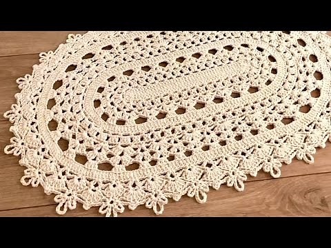 Tapete de Crochê Oval Fácil por Marcelo Nunes
