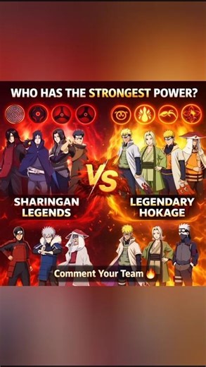 Uchiha vs Hokage 🔥 Who Is The Strongest? Naruto Power Battle | Anime Shorts