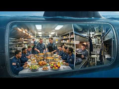 Life Inside US $4 Billion Nuclear Submarine — Inside Kitchen and Sleeping