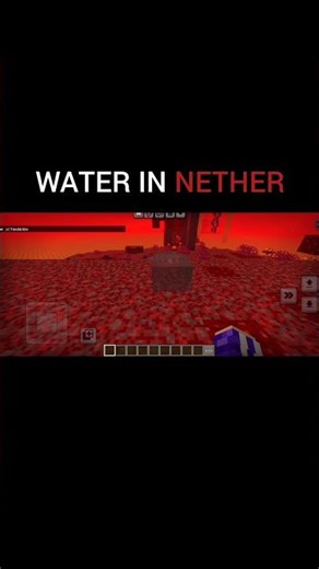 ​SECRET COMMAND for Water in the Nether! (NO MODS!)