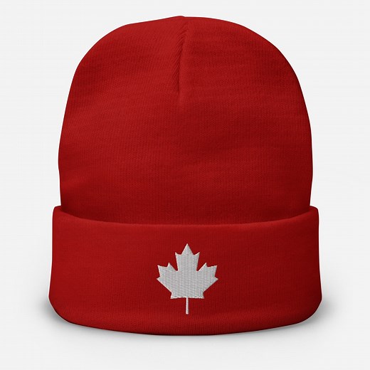 Canada Toque | Canada Beanie | Canada Tuque | Canadian Flag Touque RED - Etsy Canada
