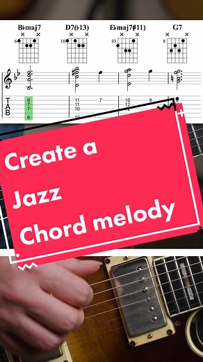 You can make your own chord melody arrangements! 😎 Here is a basic method 🙂 -1 The melody -2 Shell-voicings part 1 -4 Shell-voicings part 2 -5 The Chord Melody Arrangement . #jazzguitar #guitartok #guitarchallenge #guitarlessons #guitartutorial #jazzchords #chordmelody #guitartutorial