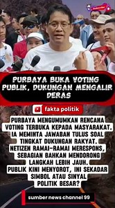 MENGEJUTKAN‼️ PURBAYA VOTING PUBLIK DUKUNGAN MENGALIR DERAS #shorts #foryou #purbaya #fyp