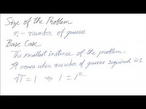 Square Root using Recursion