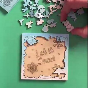 2.7K views · 45 reactions | 60 little wooden pieces snowman puzzle里, made by @puzzlingbeats Do you wanna build a snowman? Come on let's go and play with xTool machine.https://bit.ly/3EqLsnq | xTool | Facebook