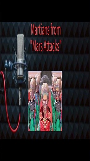 Martians from "Mars Attacks" Voice Impression #youtubeshorts
