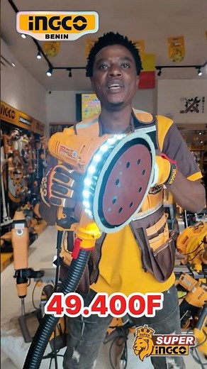 PONCEUSE ROTATIVE LUMINEUSE A VITESSE VARIABLE 850W-180MM