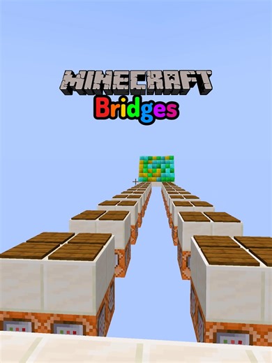 Minecraft Bridges Challenge: Surviving with Three Lives