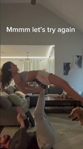 Acro Yoga practice sesh pt. 1 #couple #acroyoga #practice
