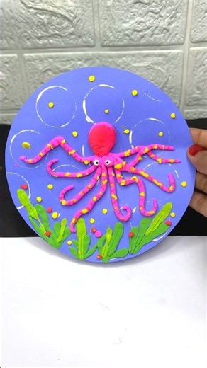 Diy cute clay easy art for kids/ #kidsvideo #clayart #kidsfeed #viralvideo #newkids