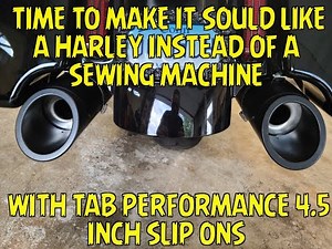 Tab Performance slip-ons, install. #tabperformance #harleydavidson #harley