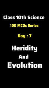 21K views · 1K reactions | Heridity and Evolution Most Important Mcqs For Class 10th Biology #mcqs #cbse10 #class10th #cbseboardexam #viral #cbse10thbiology #viralpost #trendingreels #study | CBSE Wallah | Facebook