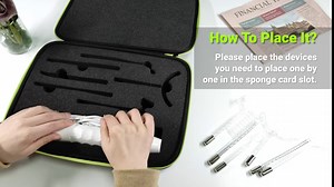 Storage Case Compatible with 6 Neon & Argon High Frequency Facial Wand - Hard Protective Travel Case for NuDerma/TUMAKOU/UUPAS/Uaike Portable High Frequency Facial Skin Machine (Only Box)