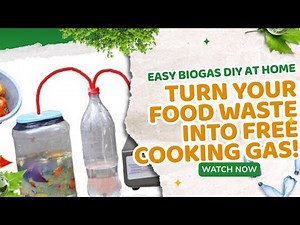 Turn Your Food Waste into FREE Cooking Gas! 💨 | Easy Biogas DIY at Home