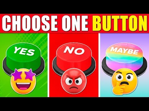 Choose One Button 🤔 YES or NO or MAYBE 🟢🔴🟠 Quizzy
