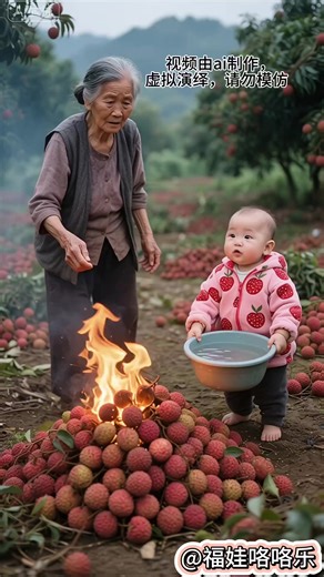 Baby Saves The Day During Lychee Pile Fire