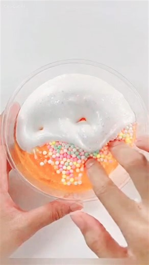 Crunchy slime mixing ASMR