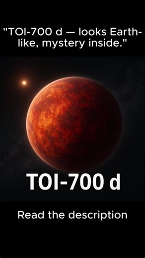 "TOI-700 d — similar size, secrets sealed." | Aggressive thinker