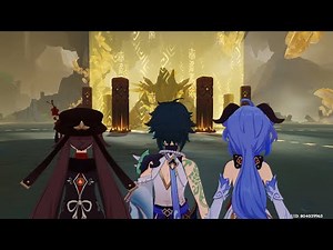 Azhdaha vs Solo Liyue BIG3【Genshin Impact】