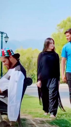 Couple Enjoys Stroll in Scenic Park Setting