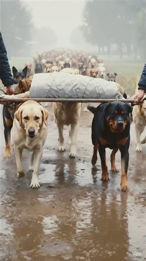The Saddest Goodbye: You Won't Believe How These Dogs Honored Their Friend 💔