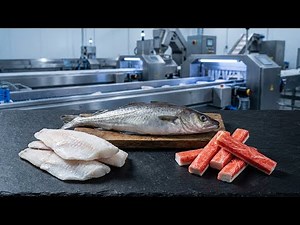 How Pollock Becomes IQF Fillets & Crab Sticks | Modern Seafood Factory Process
