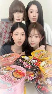 Power-filled Mukbang of 8 Types of Buldak Spicy Ramen 🍜🐔