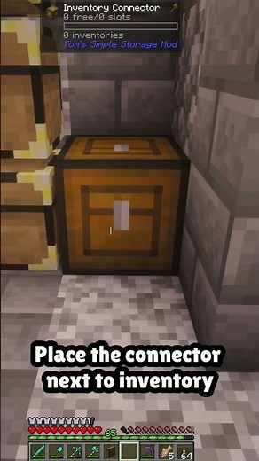 Tom's Simple Storage Mod minecraft storage system #minecraft #modded #minecraftshorts