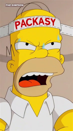 Homer Simpson vs Easy Open Package #thesimpsons