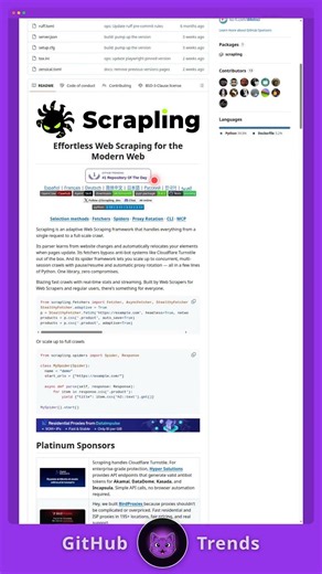 This Free Scraper Replaces $500/mo Bright Data — Scrapling #shorts #Scrapling #WebScraping