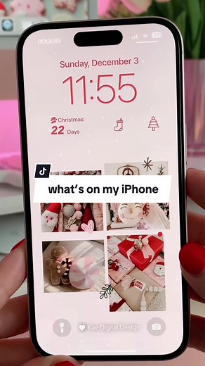 Replying to @kk💋. what’s on my pink iphone 15 🩷📱christmas edition! #iphone15 #iphonetour #whatsonmyiphone #iphonelockscreen #iphonehomescreen #whatsonmyiphone #minimalistiphone #homescreenideas #homescreenaesthetic #lockscreen #lockscreenwidget #christmaslayout #winterlayout #christmas #photowidget #mdblank