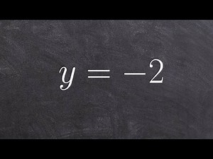 Graphing a horizontal line by using a table of values