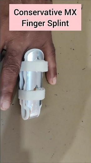 Finger Splint #Conservative Management -Xray - Middle Phalanx of Ring Finger fracture hand#Bone pain